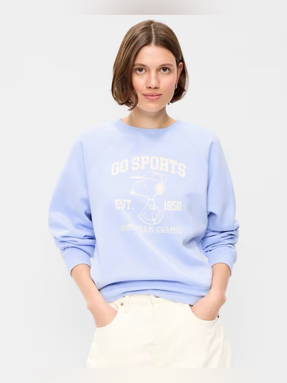 Old Navy‎ Peanuts Oversized Raglan Sweatshirt Women’s Size Large New